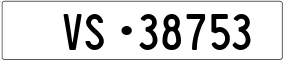 Trailer License Plate